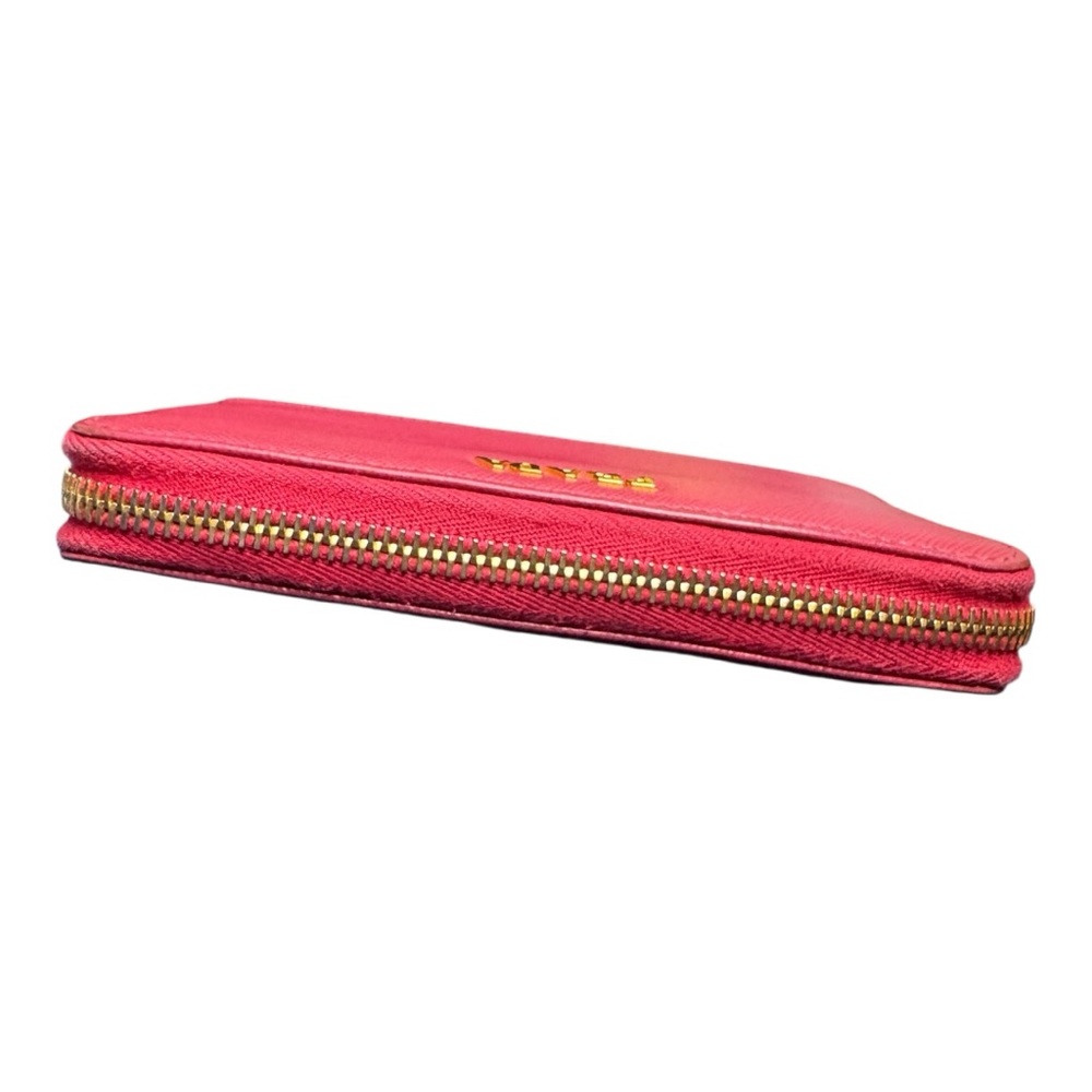 Prada Two Tone Pink Saffiano Leather Midsize Wallet - Picture 6 of 10